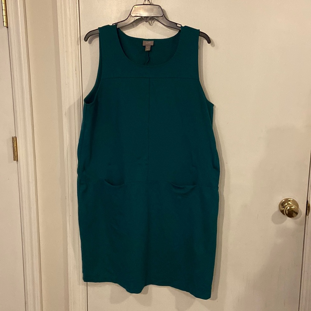 JJill Sleeveless green dress